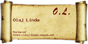 Olaj Linda névjegykártya